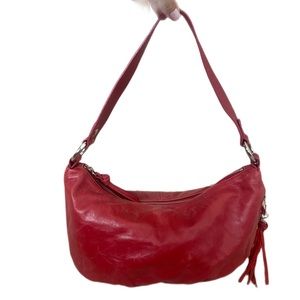 HOBO Hand Bag Leather Beautiful Red